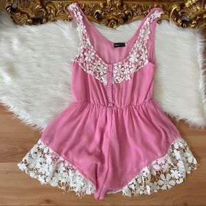 Miss Holly Lace Playsuit